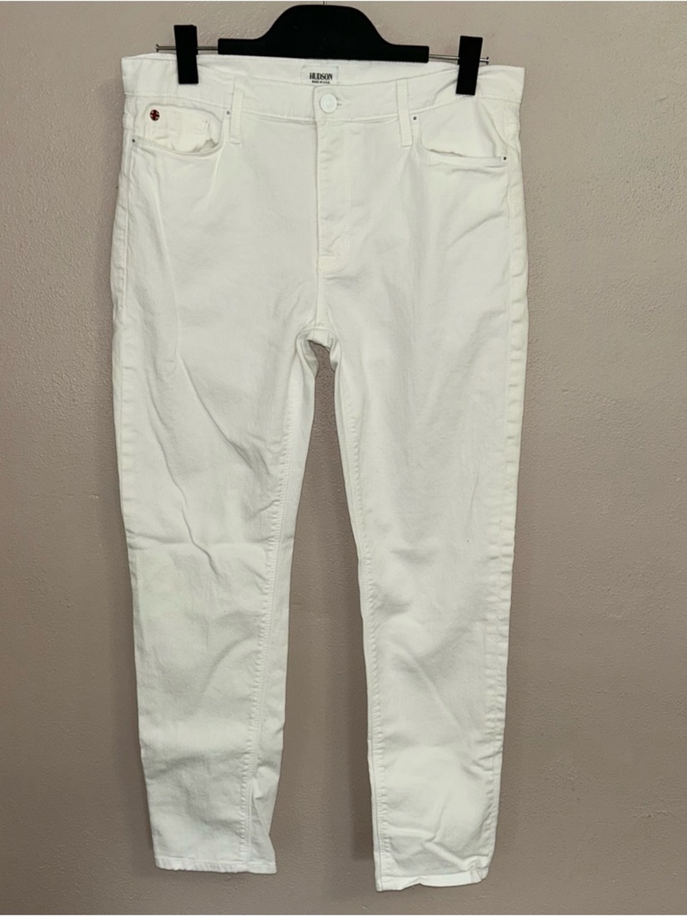 Hudson Jeans Women's Straight Leg Jeans in White